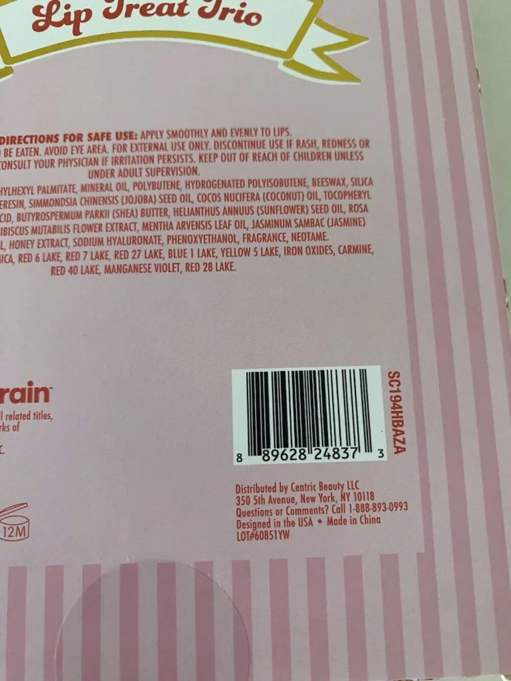 Set Of 3 Strawberry Shortcake Lip Treat Trio Lip Gloss Raspberry Blueberry NEW